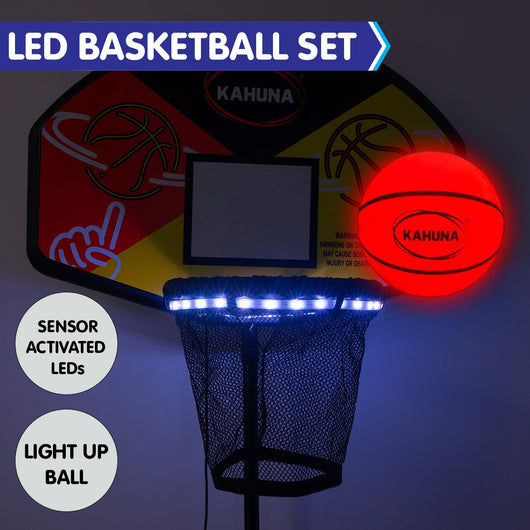 Trampoline LED Basketball Hoop Set