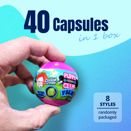 40X Puppy Club Collectible Toy Capsules