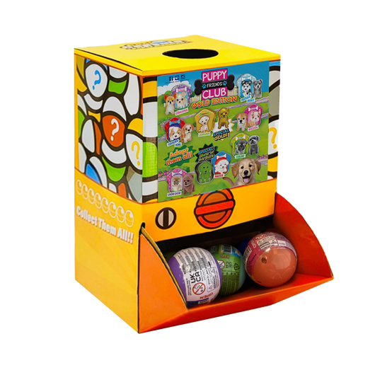 40X Puppy Club Collectible Toy Capsules Gold Edition Dog