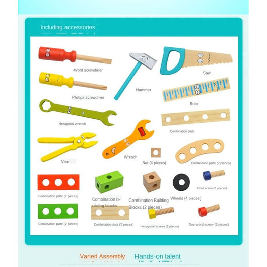 Wooden Toolbox Playset
