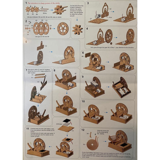 Marble Run 3D Wooden Puzzle Construction Kit