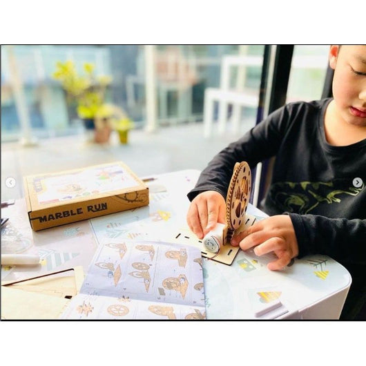 Marble Run 3D Wooden Puzzle Construction Kit