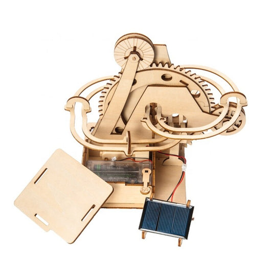 Marble Run 3D Wooden Puzzle Construction Kit Waterwheel Coaster