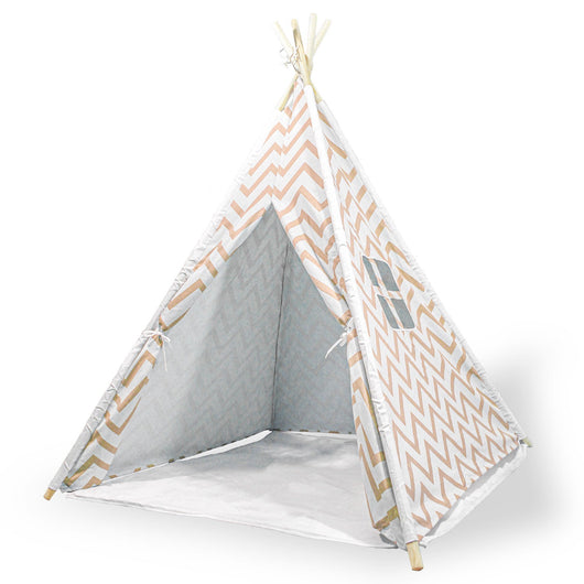 Kids Teepee Wigwam Tent Orange