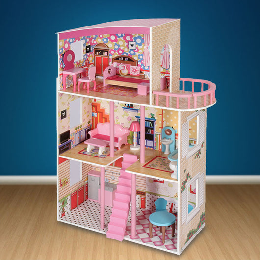 Large Wooden Girls Dollhouse