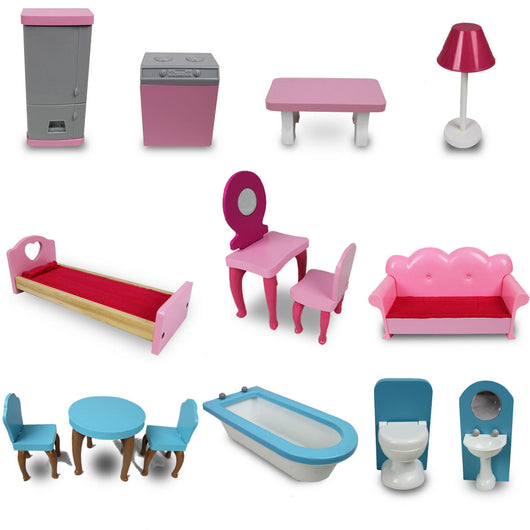 Large Wooden Girls Dollhouse