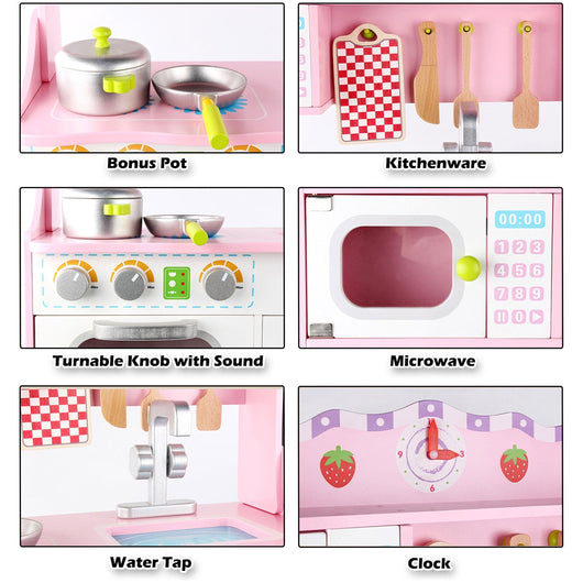 Mini Chef Wooden Kitchen Playset