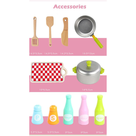 Mini Chef Wooden Kitchen Playset