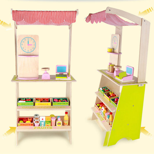 Mini Market Wooden Play Stall