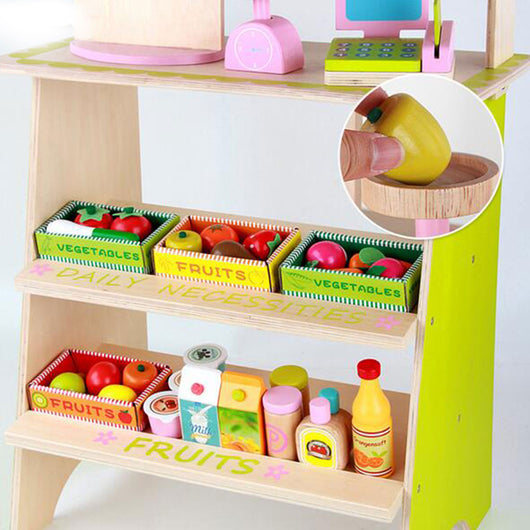 Mini Market Wooden Play Stall