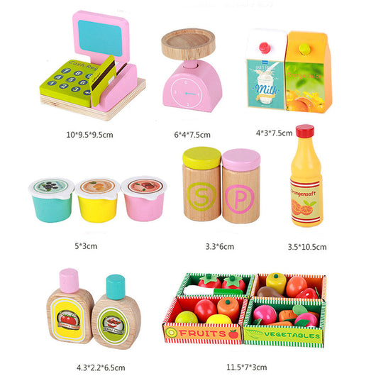 Mini Market Wooden Play Stall