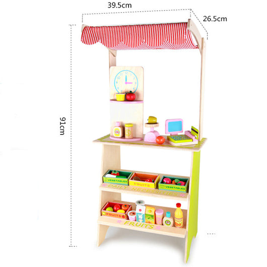 Mini Market Wooden Play Stall