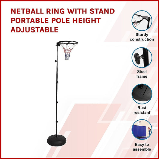 Portable Netball Ring with Adjustable Stand