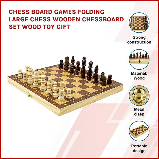 Wooden Portable Chess Set