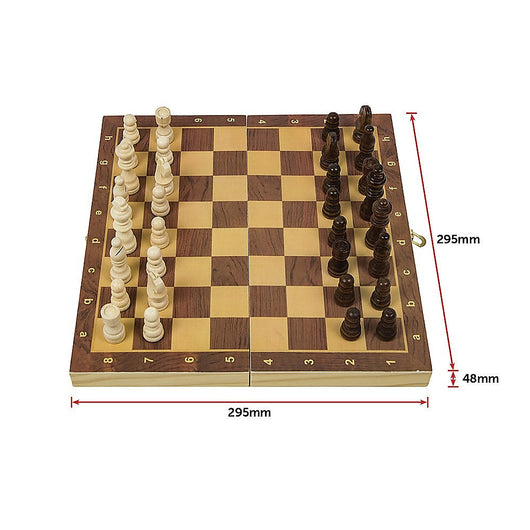 Wooden Portable Chess Set