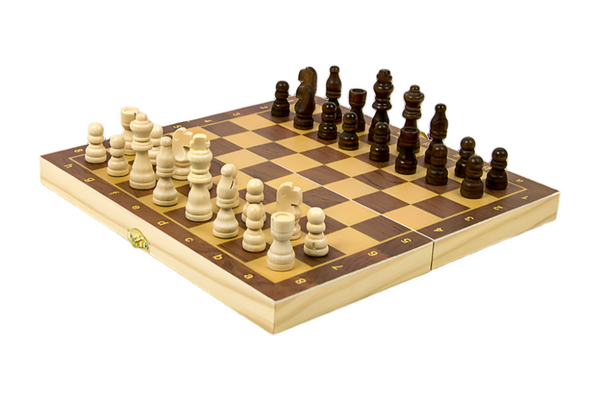 Wooden Portable Chess Set