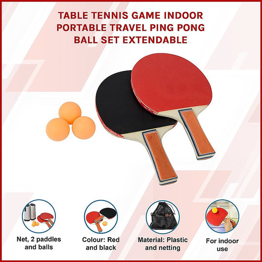 Portable Table Tennis Game Set