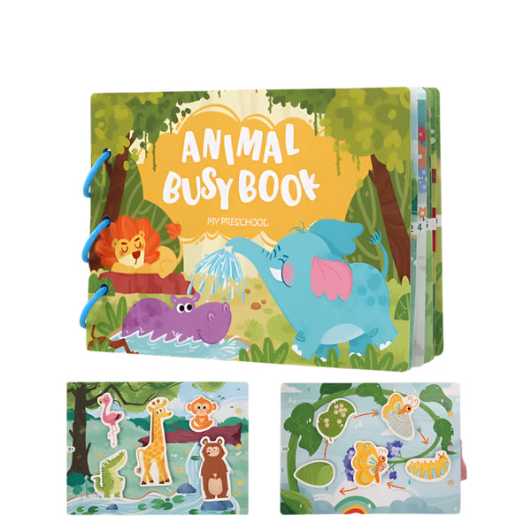 Interactive Busy Book Set - 2-pack of educational activity books