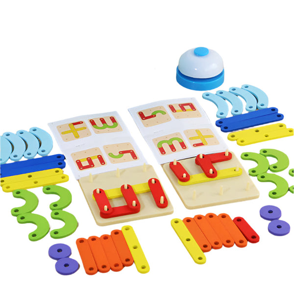 Wooden Two Player Pegboard Toy