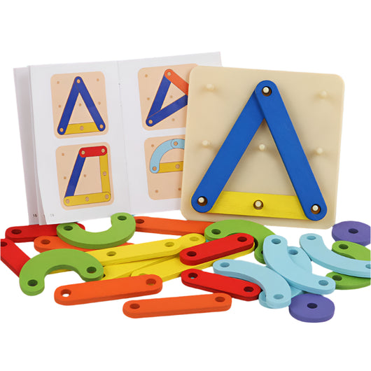 Wooden Two Player Pegboard Toy