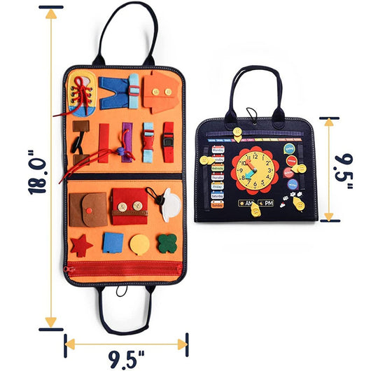 Montessori Busy Board Sensory Activity Toy