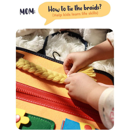 Montessori Busy Board Sensory Activity Toy