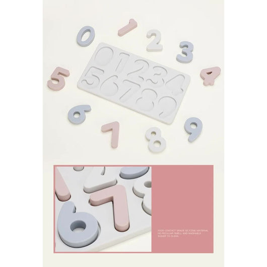Colorful Silicone Number Puzzle Board