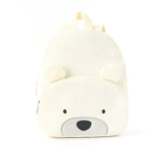Cartoon Character Backpack Bear White