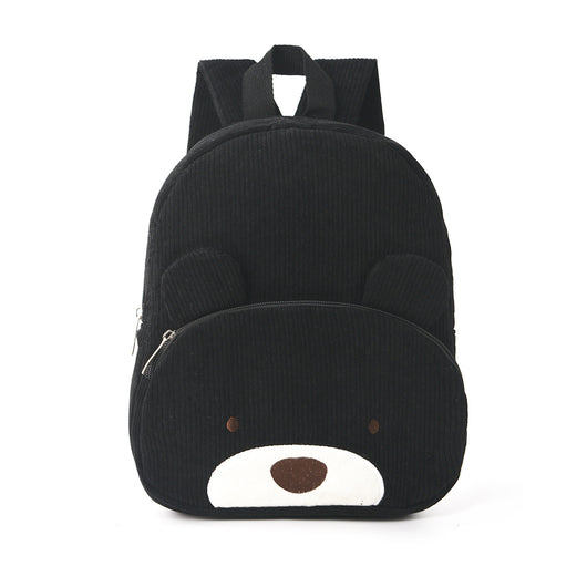 Cartoon Character Backpack Bear Black