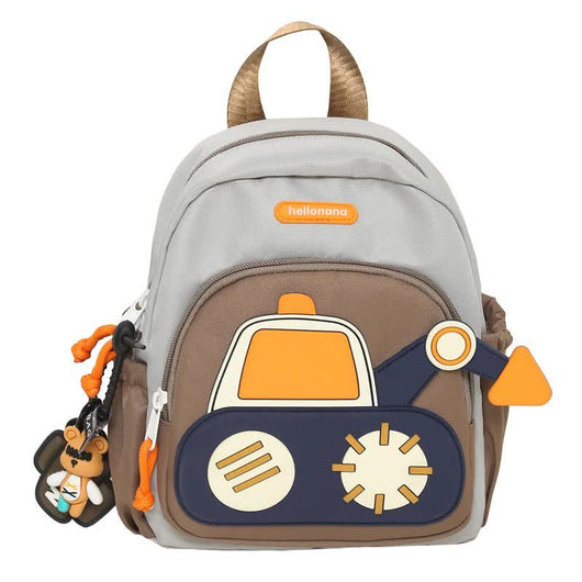 Kids Excavator Backpack Brown