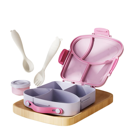 Kids Compartment Lunch Box Pink