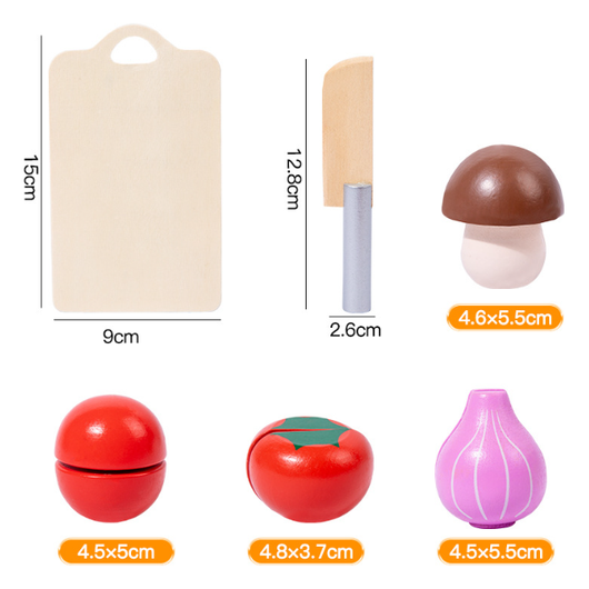 Kids Wooden Cutting Set