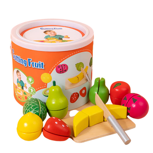 Kids Wooden Cutting Set Fruits