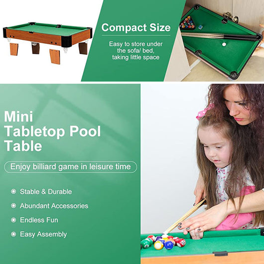 Wooden Mini Snooker Table