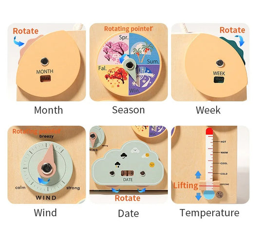 Magnetic Wooden Puzzle Busy Board