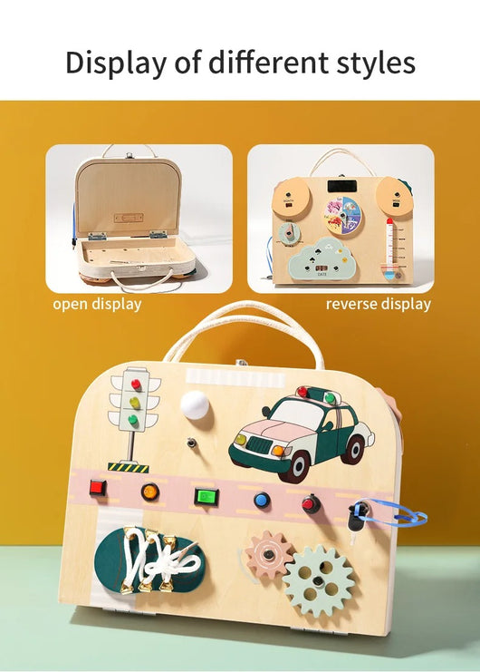 Magnetic Wooden Puzzle Busy Board