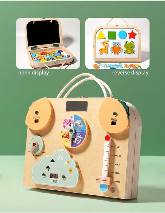 Magnetic Wooden Puzzle Busy Board