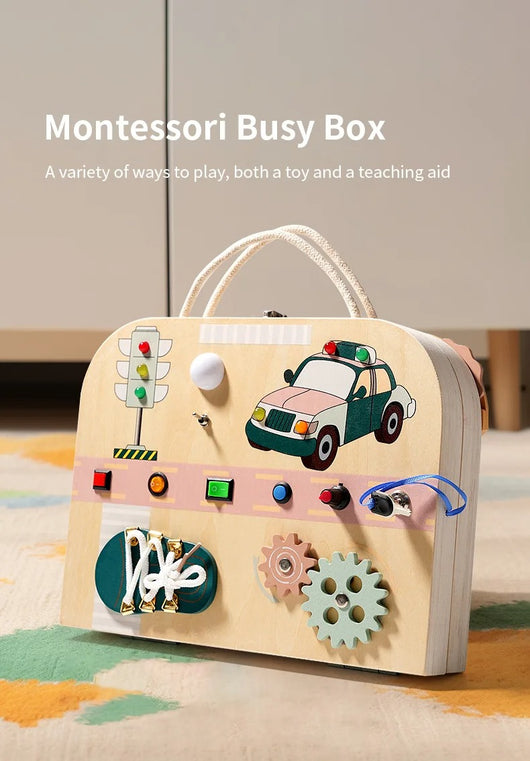 Magnetic Wooden Puzzle Busy Board