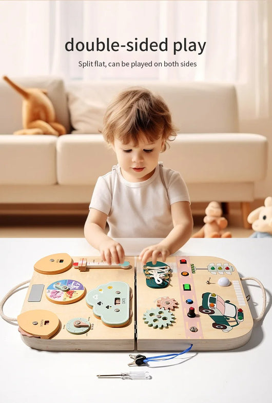 Magnetic Wooden Puzzle Busy Board