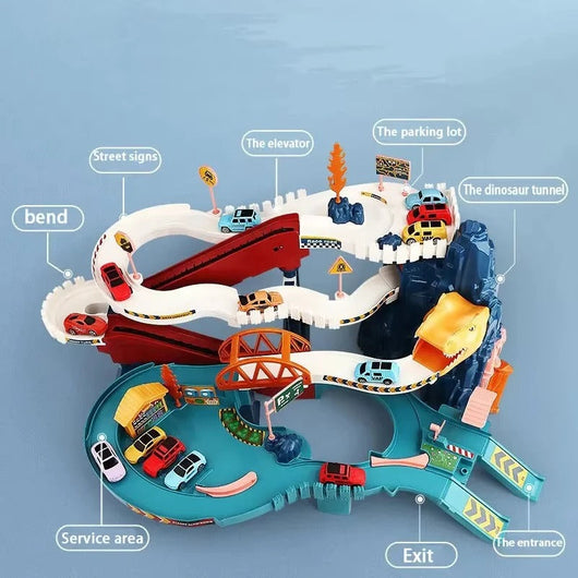 Kids Mountain Rail Car Dinosaur